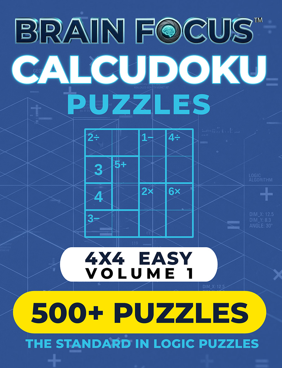 Brain Focus Calcudoku 4x4 Easy Volume 1